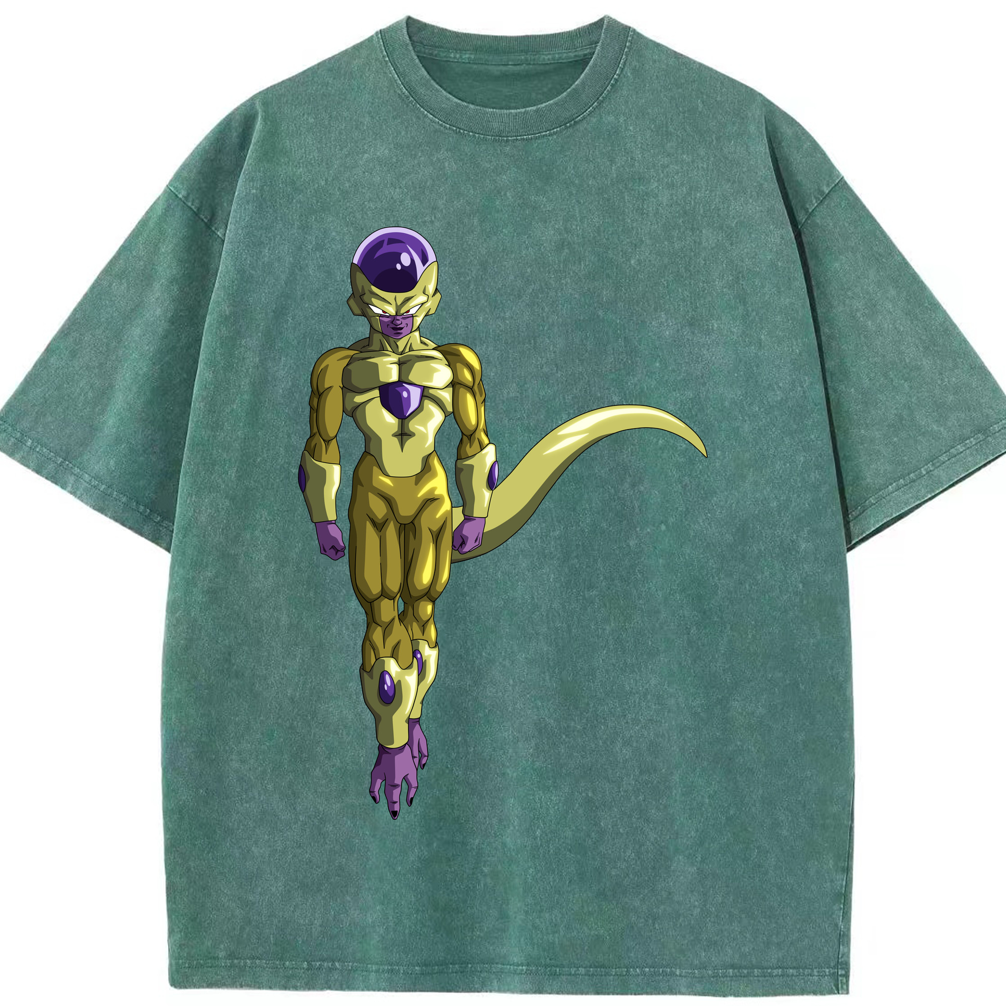 （画像用） ドラゴンボール フリーザ DRAGON BALL Frieza 綿100% ヴィンテージ風 半袖Tシャツ（フロントプリント）